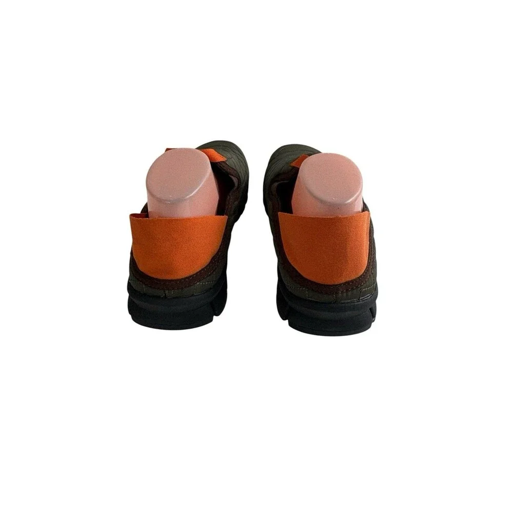Deer Stags NoSox Hubie Mens Slip On Mushroom/Orange Size 10.5 House Shoes